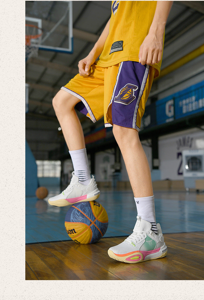 Men's and Women's Low-top Breathable Mesh Basketball Shoes Shock-absorbing Lightweight Student Trendy Couple Sports Shoes Dropshipping