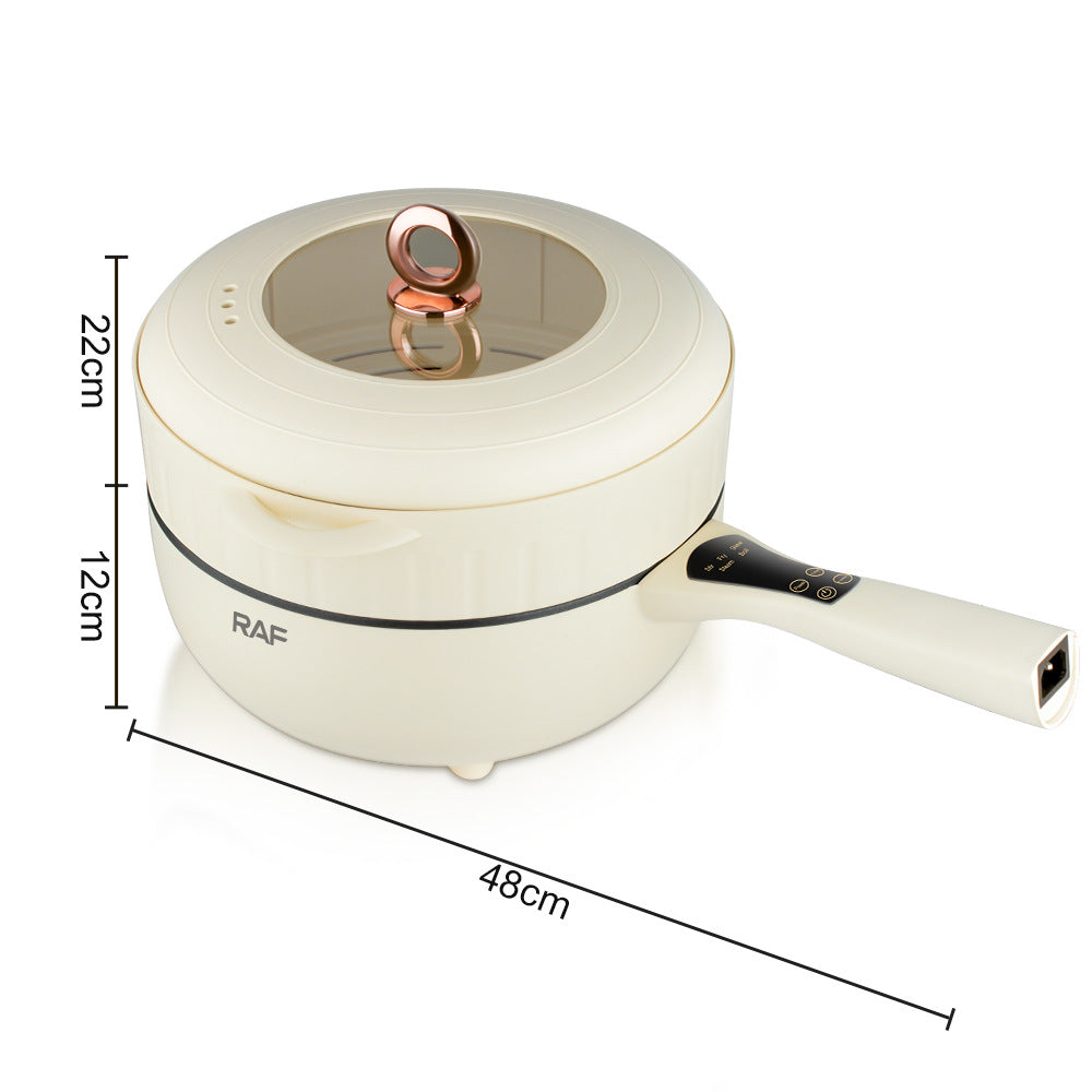 RAF European Standard Multifunctional Electric Frying Pan Household Integrated Non-Stick Cooking Pot Electric Cooking Pot Steamer5L+7L