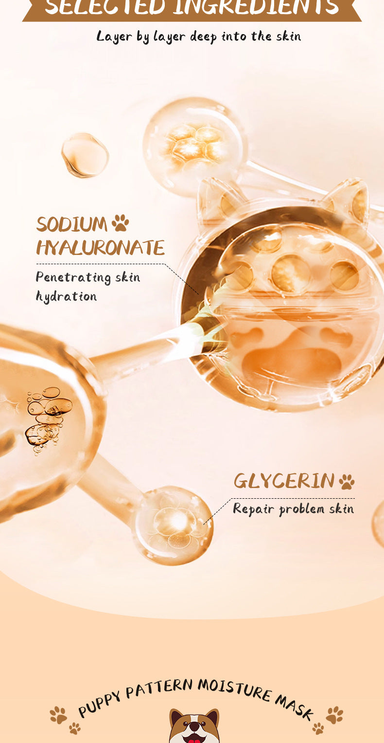 Full English Animal Pattern Mask25g SADOER Hydrating and Moisturizing Skin Care Tablets for  Wholesale