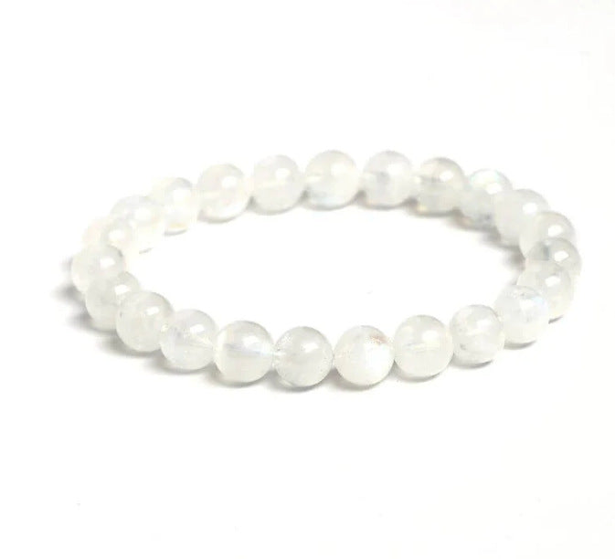 Popular Natural Stone White Pine Gold Flakes Bracelet Bracelet Unisex Bracelet Manufacturer Direct Sale