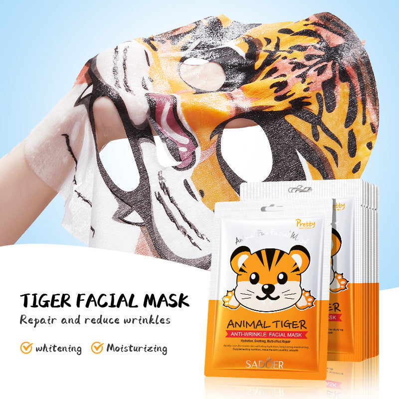 Full English Animal Pattern Mask25g SADOER Hydrating and Moisturizing Skin Care Tablets for  Wholesale