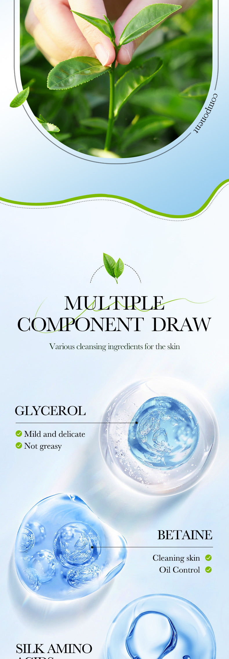 Full English Facial Cleanser150g SADOER Green Tea Cleansing Peach Moisturizing Cleanser  Wholesale