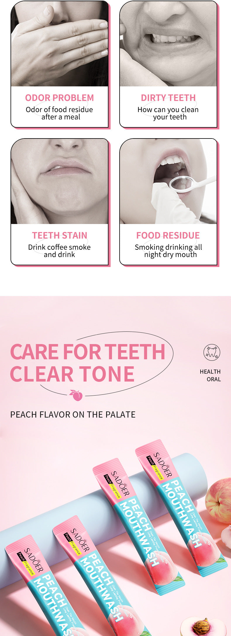 Cross-border Lemon Mouthwash Strips Oral Care Disposable Portable Cleaning Export Manufacturer Wholesale