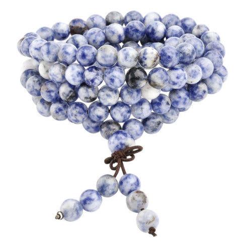 Amethyst Bracelet Men's Volcanic Stone Long Blue Point Bracelet Pyrite White Pine Braided Bracelet