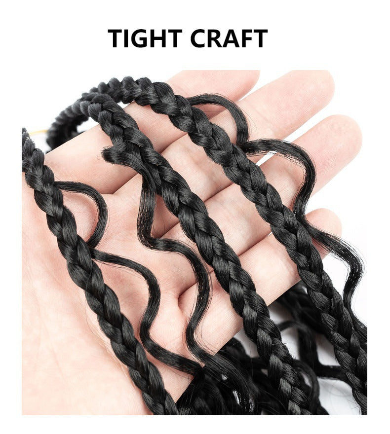 Three-strand Braid Concubine Xuchang Chemical Fiber Crochet Hair European and American Style Wig Braid Goddess Box Braids Hair