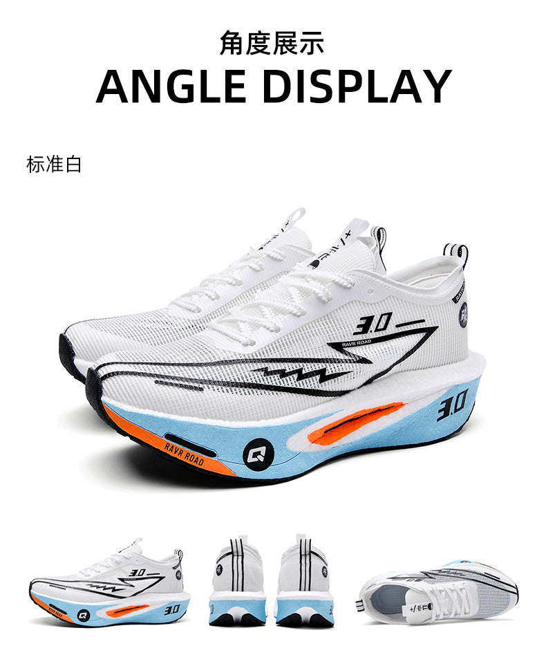 Summer New Hollow Breathable Lightweight Casual Sports Shoes with Super Soft Sole Carbon Plate Cushioning and Rebound for Fitness and Running