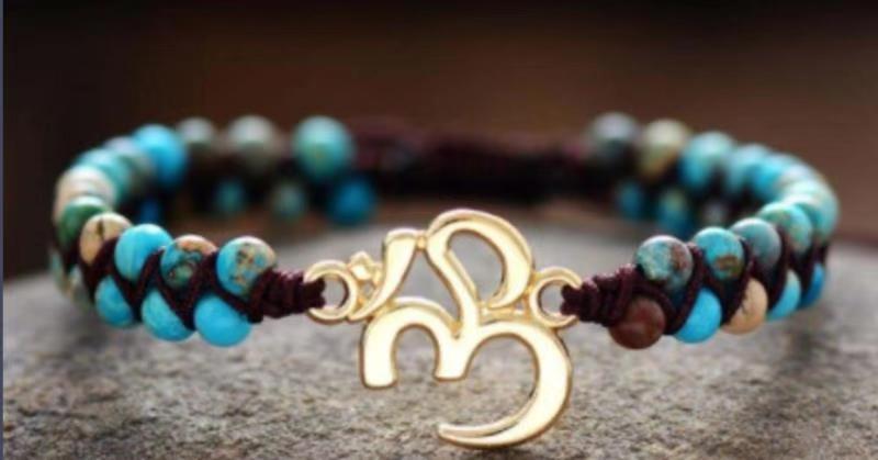 Tiger Eye Elastic Bracelet Adjustable Colorful Beaded Handmade Wrapped Bracelet Volcanic Double Row Woven Bracelet