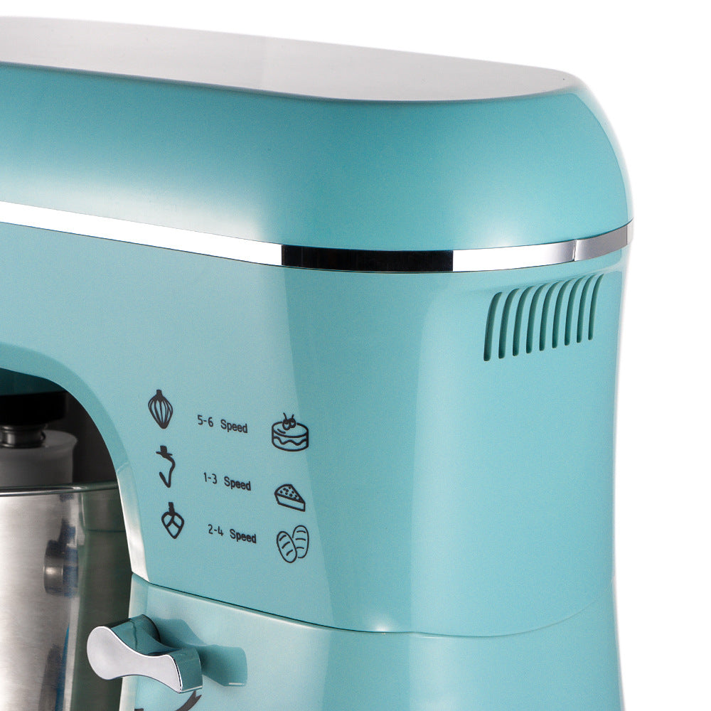 Chef Machine Fully Automatic Dough Mixer Kneading Stirring Milk Cap Egg Beater Desktop Commercial Small Multi-Functional5.5L