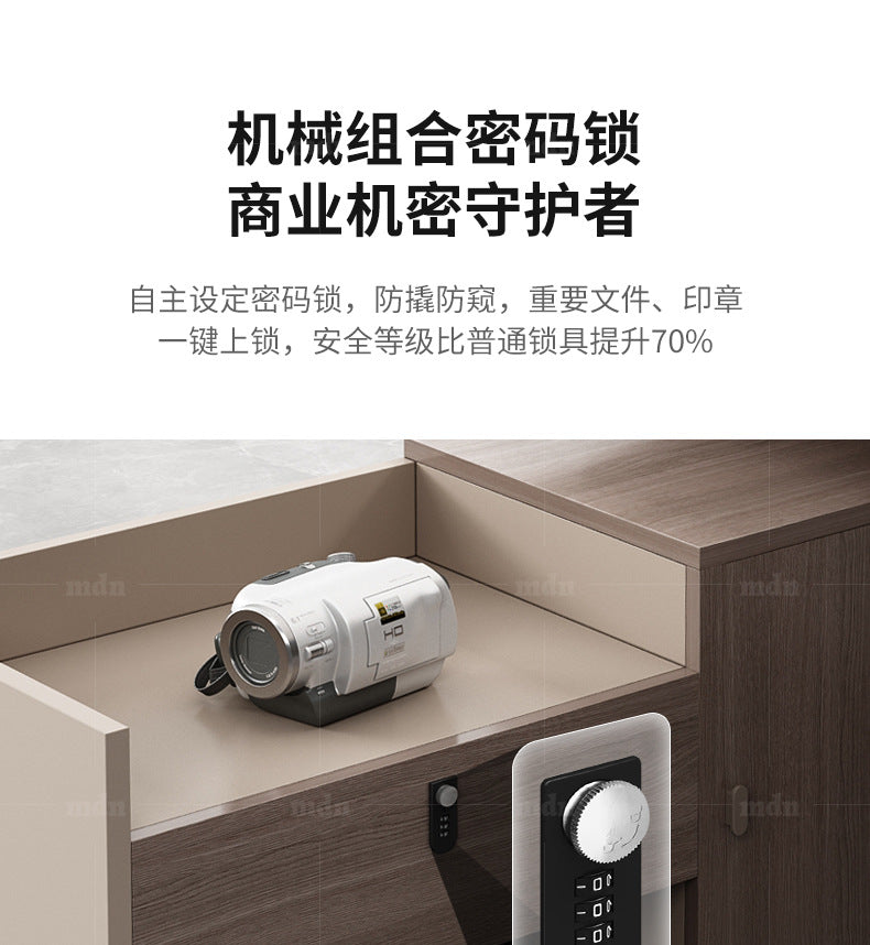 Office Desk Boss Desk and Chair Set Manager Supervisor Light Luxury High-End Office Desk and Chair Set Executive Office Desk