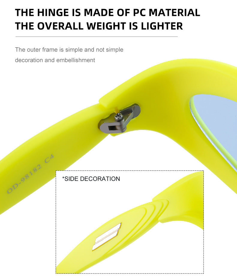 European and American Millennium Y2K Cat Eye Sunglasses Women's Cycling Windproof Sunglasses Women's Glasses Wholesale sunglasses