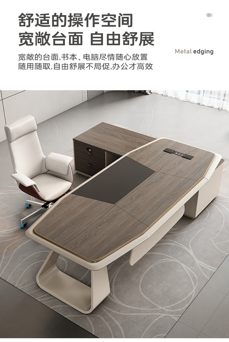 Office Desk Boss Desk Simple Modern Executive Desk Office Desk Office Chair Set Manager Desk President Desk