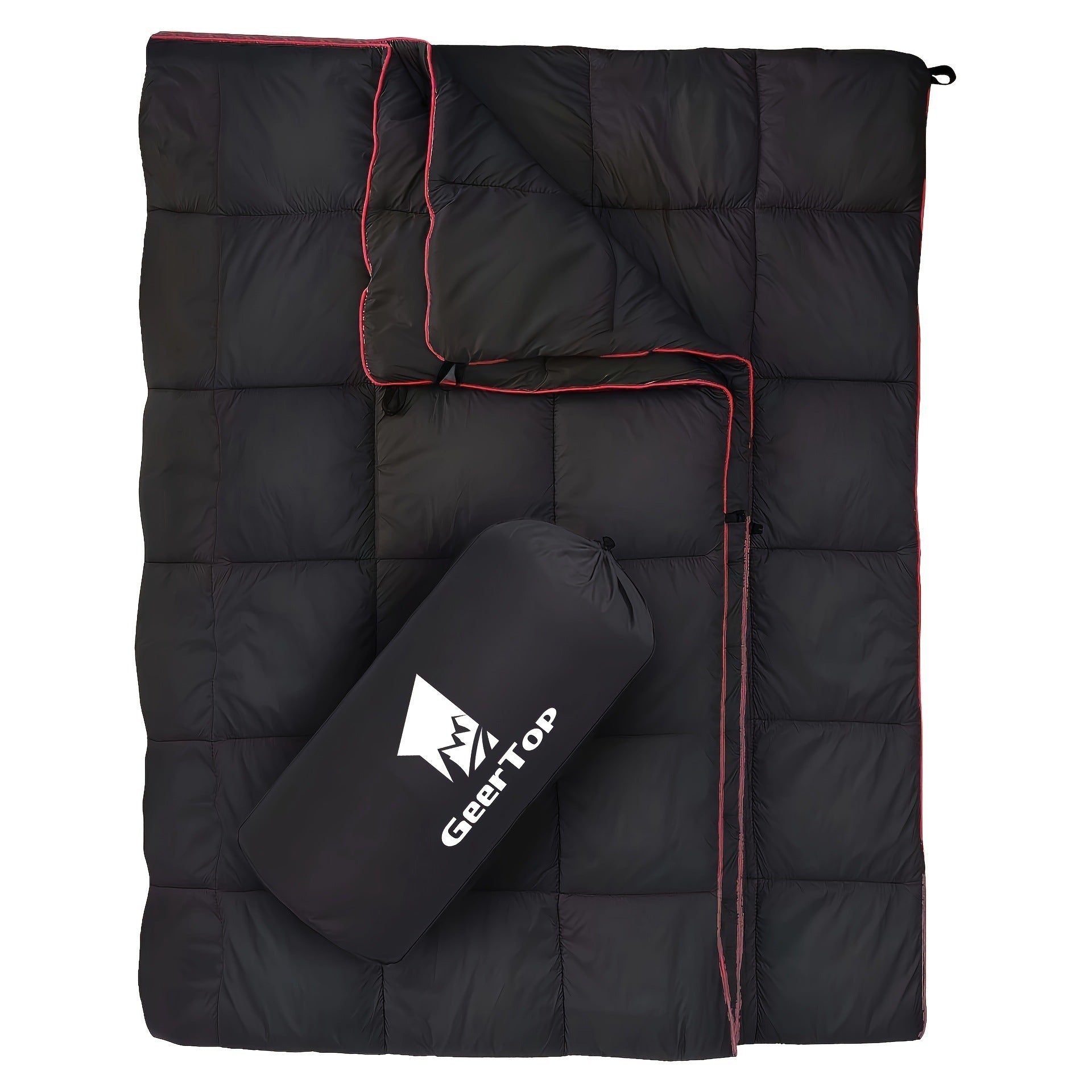 New Adult Camping Sleeping Bag Winter Camping Travel Cold-Proof Down Warm Quilt Home Nap Blanket