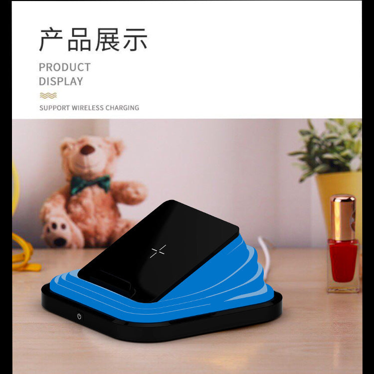 2-in-1 Magnetic Attachment15W Wireless Charging Table Lamp Gift Reading Lamp Multi-Color Adjustable Ambient Light Bedroom Bedside Lamp