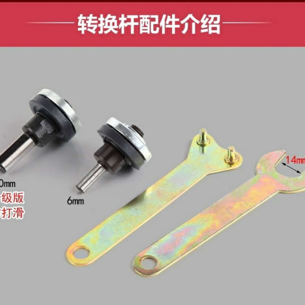 Electric Drill Conversion Head Accessories Hand Drill to Angle Grinder Conversion Kit Cutting Angle Grinder Accessories Set Connecting Rod Converter