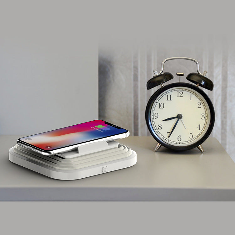 2-in-1 Magnetic Attachment15W Wireless Charging Table Lamp Gift Reading Lamp Multi-Color Adjustable Ambient Light Bedroom Bedside Lamp