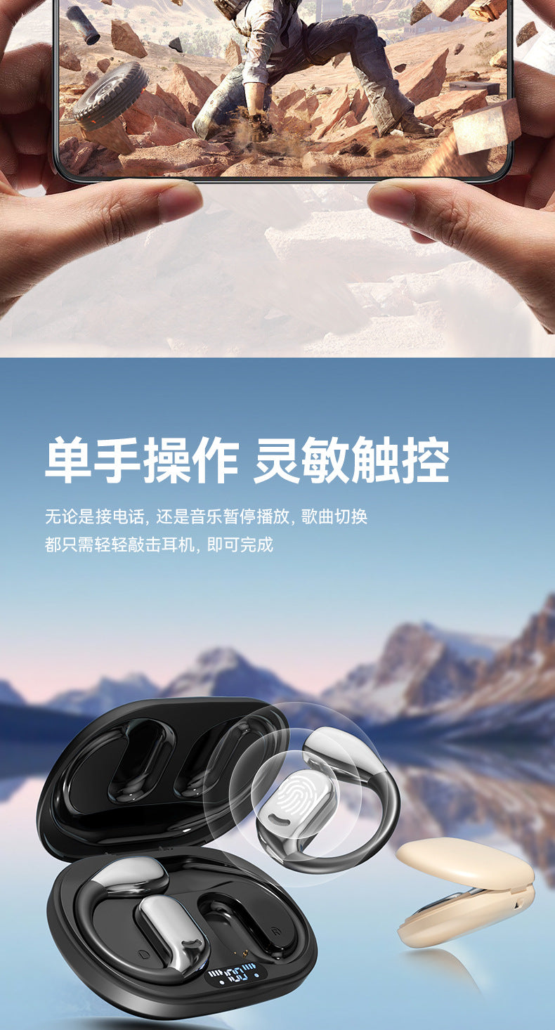 New M75Open Bluetooth Headphones Bone Conduction Ear-hook Running Sports Dedicated Wireless Bluetooth Headphones