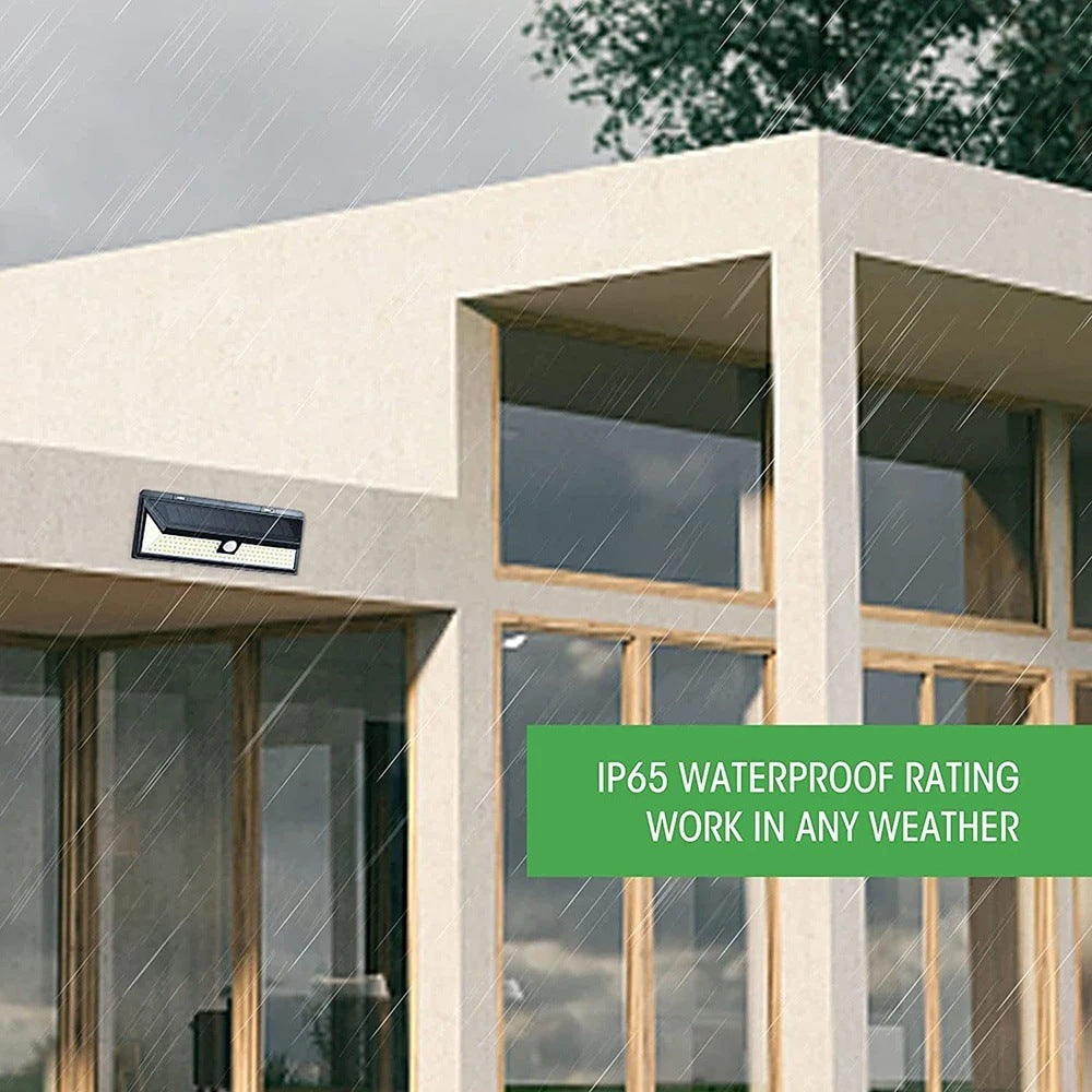 Solar Lamp118LED Outdoor Wall Light Human Body Sensing Garden Street Light Garage Light Emergency Light Courtyard