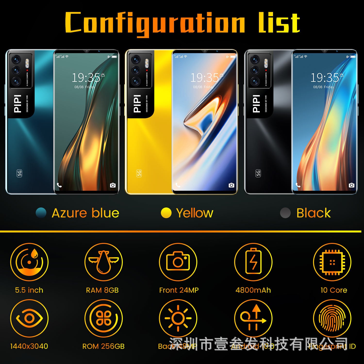 M3pro(1+4G)New Hot5.5Inch5G All-in-One Smart Device Low Configuration Mobile Phone Factory