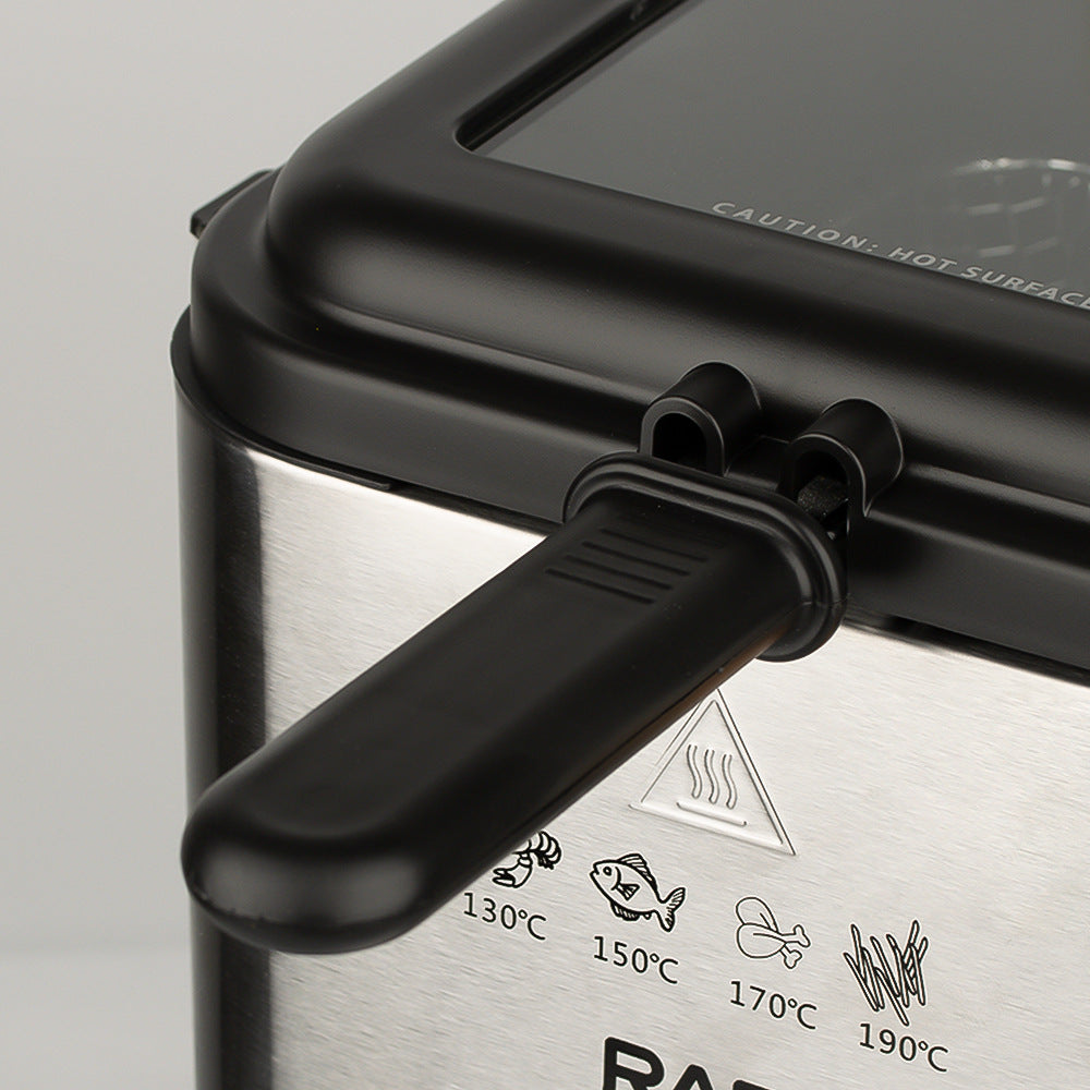 RAF Deep frying pan Household Electric Fryer Electric Fryer Commercial Fried Dough Sticks French Fries Machine Fried Chicken Deep Fryer 2.5L