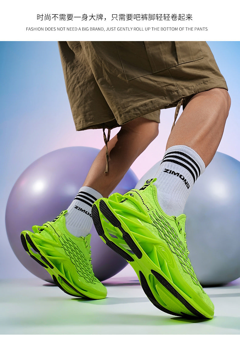 2025Spring and Summer New Large Size Men's Sports Running Shoes Versatile Student Blade Shoes Casual Trendy Shoes for Men