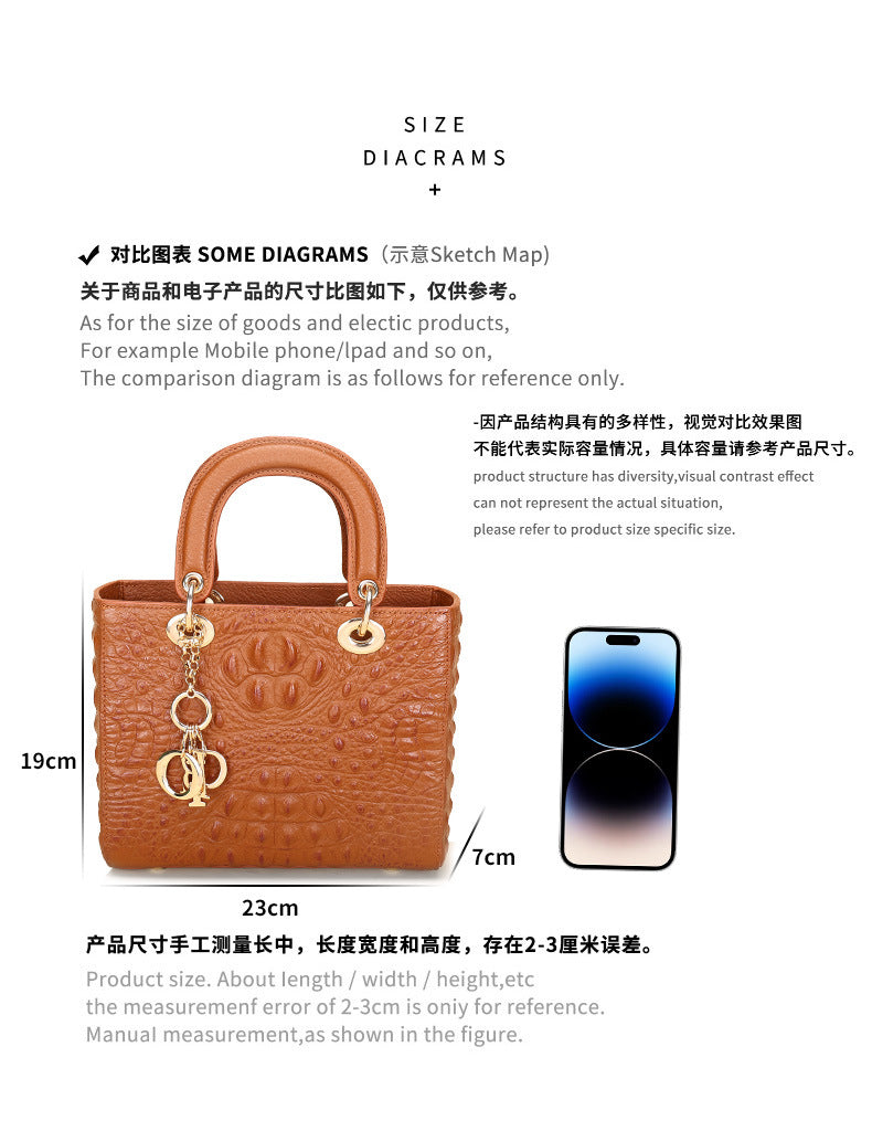 Source Factory New Fashion Classic Retro Tote Handbag Versatile Shoulder Trendy Women's Bag