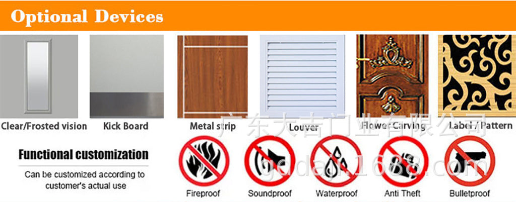 European and American Korean Style Entry Door Soundproof Door Stainless Steel Modern Simple Anti-theft Door Household Anti-theft Entrance Door