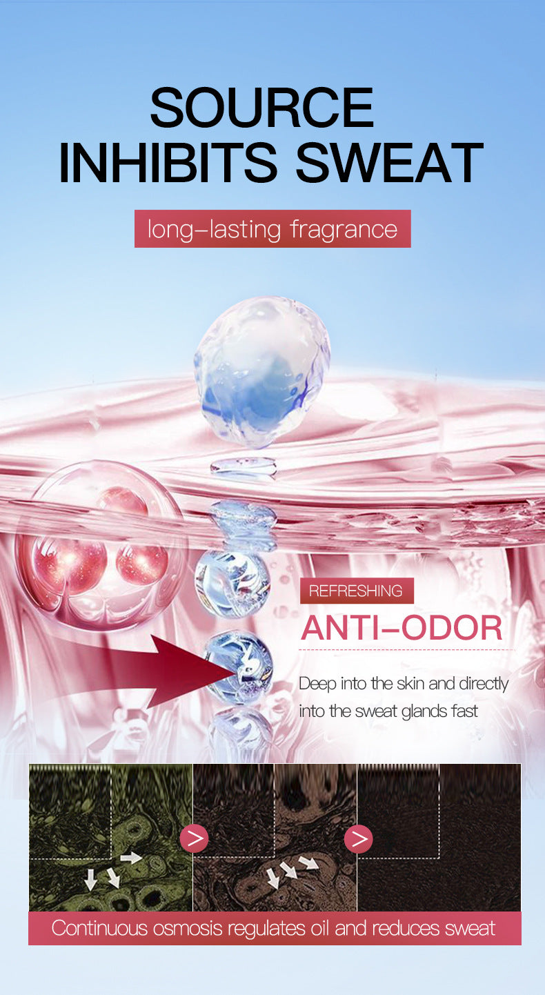 Full English Sakura Underarm Fragrance Spray SADOER Underarm Antiperspirant Spray  Wholesale