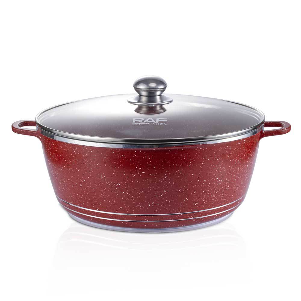 RAF Hot Sale Handle Detachable Non-Stick Pan Ceramic Glaze Universal Stove Cookware11Set