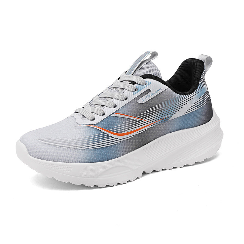 Autumn Women's Shock Absorption Lightweight Running Shoes Mesh Breathable Casual Shoes Non-Slip Popcorn Soft Sole Women's Breathable Comfortable