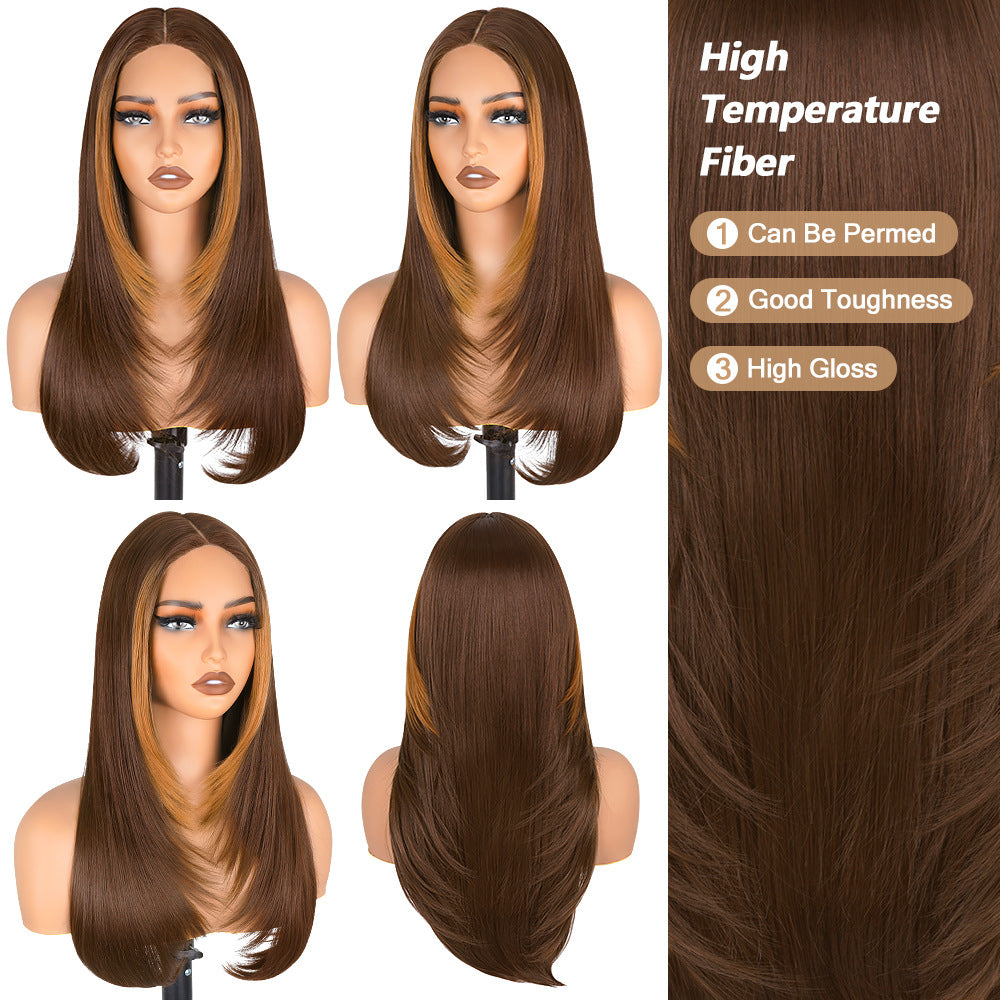 No Shedding No Tangle Straight Layers Lace Front Wig