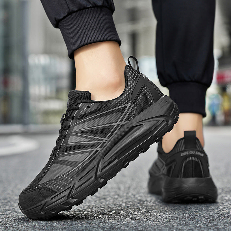Autumn New Soft Sole Ultra-light Running Shoes Non-slip Wear-resistant Sports Wide Toe Casual Shoes Fashionable Sports Comfortable Trendy Shoes