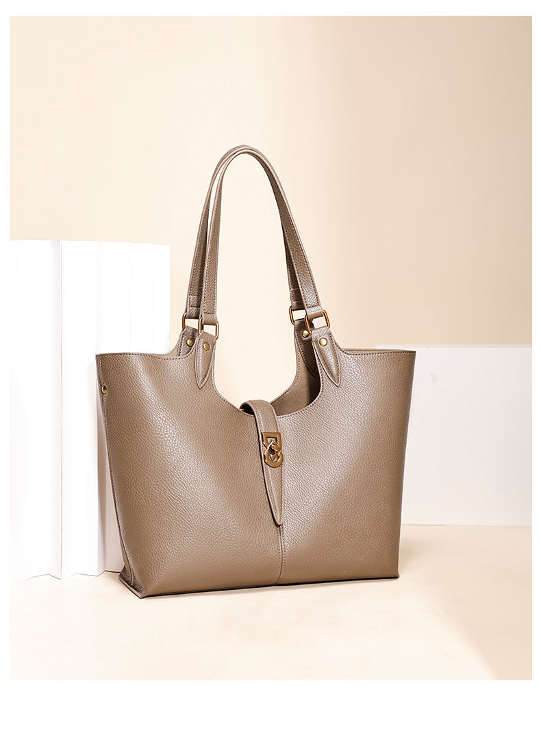 European and American Trendy High-End Single Shoulder Fashion Women's Bag Versatile Handbag Basket Bag Light Luxury Niche Commuter Crossbody Bag