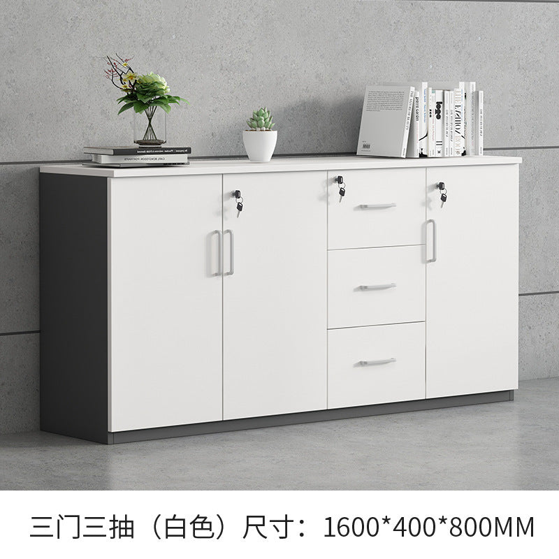 File Cabinet Data Cabinet Low Cabinet Wooden Lockable Archive Cabinet Small Office Storage Side Cabinet Partition Cabinet