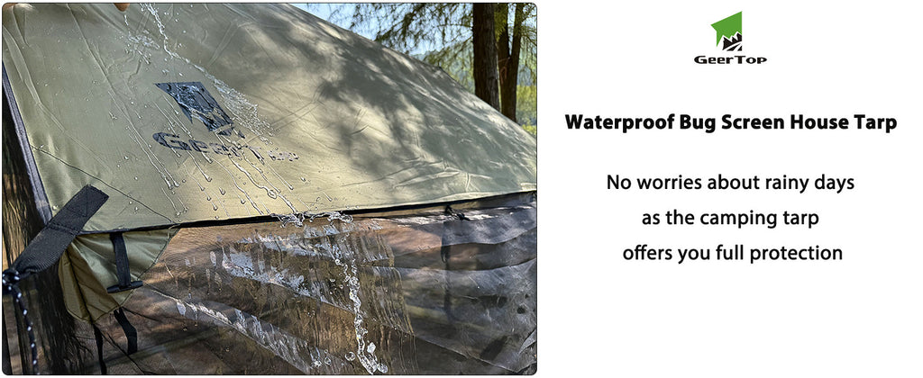 New Canopy Tent Outdoor Camping Picnic Sunshade Rainproof Mosquito-proof Camping Canopy Large Space