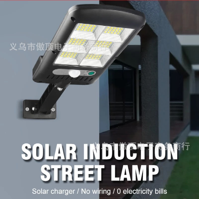 Outdoor Solar Light Human Body Sensing Street Light Bracket Integrated Garden Light Waterproof Garden Light Garage Light