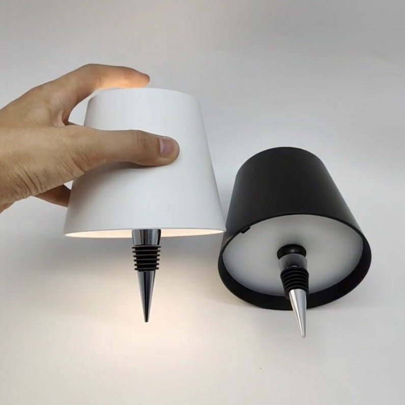 Plug-in Wine Bottle Light Wine Head Light Atmosphere Light Night Light Rechargeable Table Lamp Outdoor Camping Portable Wine Bottle Table Lamp