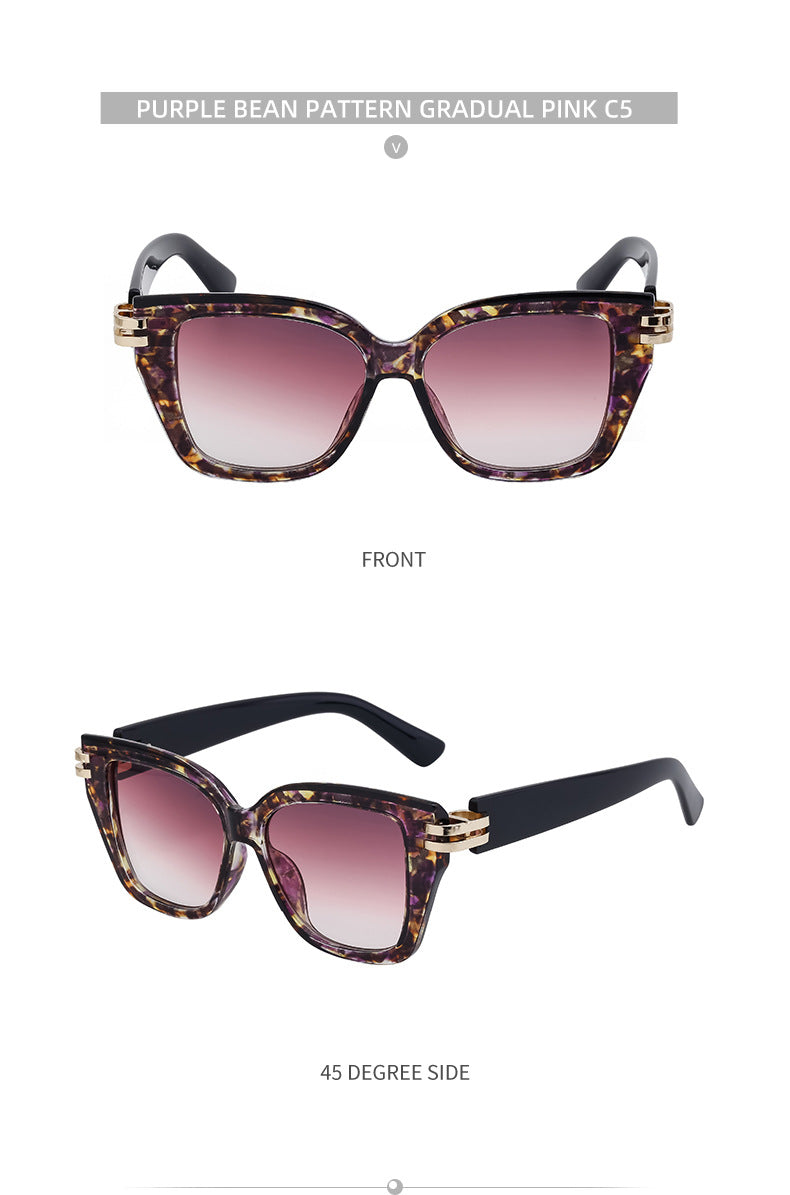 Sunglasses European and American Fashion Square Frame Sunglasses Men's Style Sunglasses Wholesale Glasses sunglasses