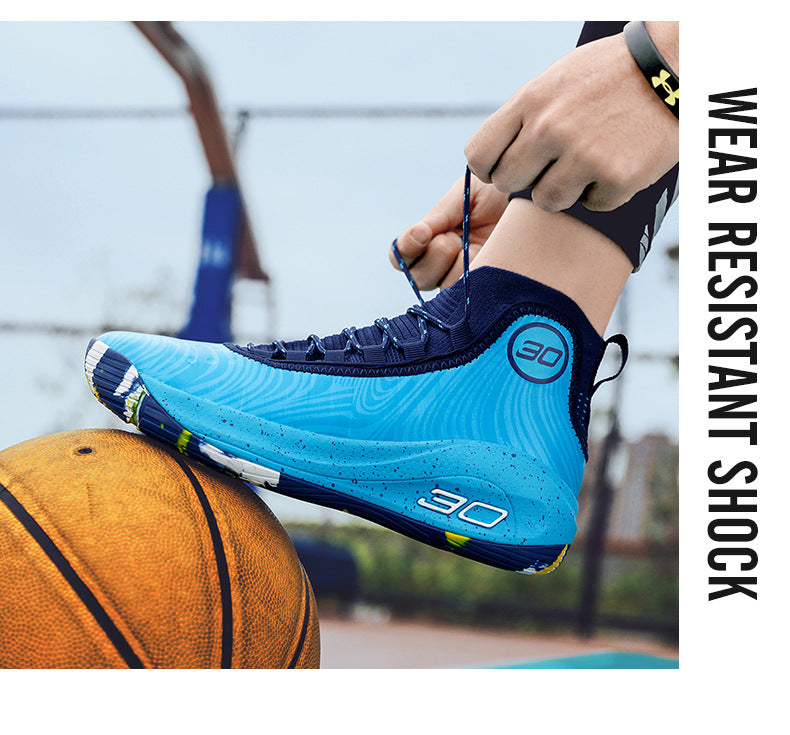 2025New Youth Support Shock Absorption Wear-Resistant Non-Slip Sports Shoes Men's fashion Soft and plaid Basketball Shoes
