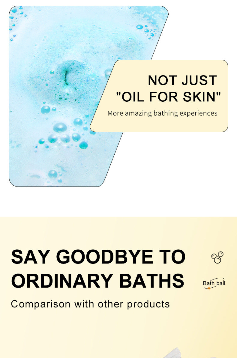 Full English Dried Flower Explosive Bath Salt Ball100gSADOER Clean Fragrance Bath Ball  Wholesale