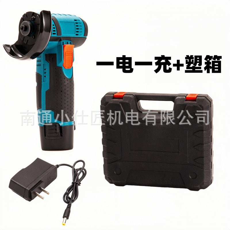 Cross-Border Foreign Trade Mini Rechargeable Lithium Electric Angle Grinder Household Multi-Functional Portable Cutting Grinding Machine Polishing Machine