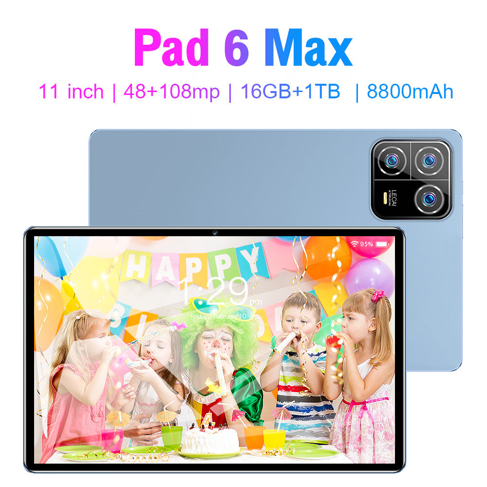 Pad 6 Max Android Tablet16+1T Large Screen Eye Protection Tablet Manufacturer In Stock Wholesale