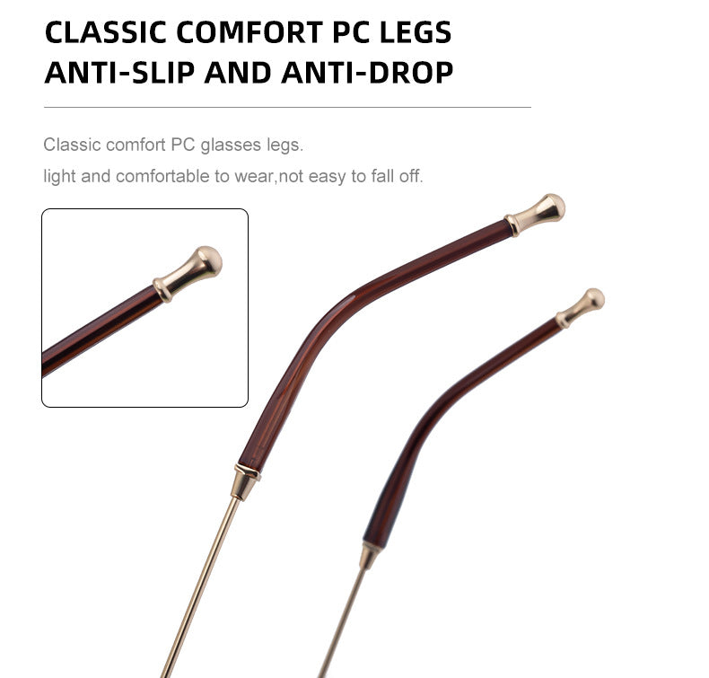 2025New Small Frame Glasses Men Double Beam retro Sunglasses Men's High Sense Full Frame Sunscreen Sunglasses shades