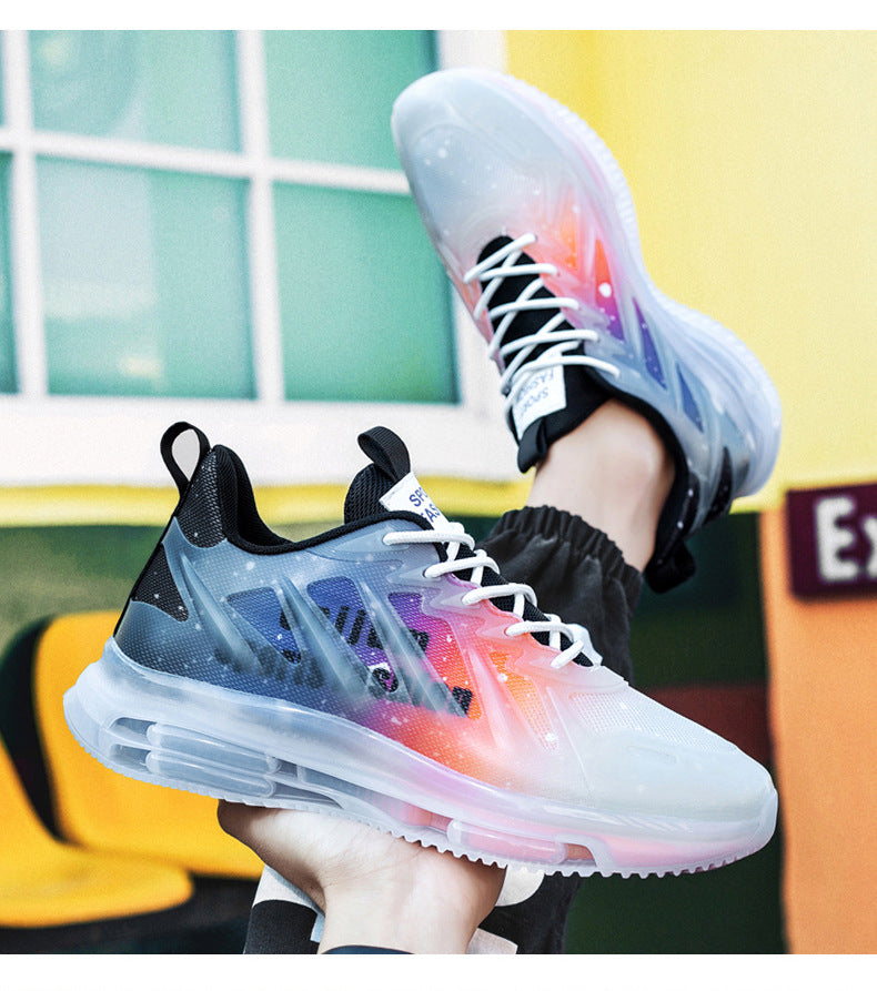 2025Summer New Fashion Luminous Trendy Shoes Casual Breathable Comfortable Men's Shoes Non-Slip Wear-Resistant Sports Running Shoes