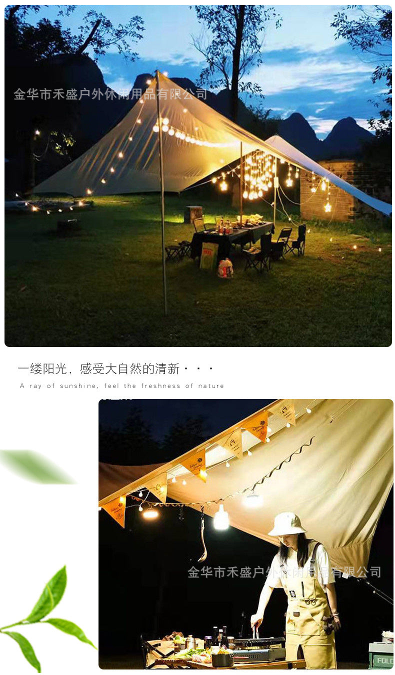 Camping Tarp Wholesale In Stock Camping Tent Outdoor Sunshade Portable Sun Protection Rainproof Tarp Tent