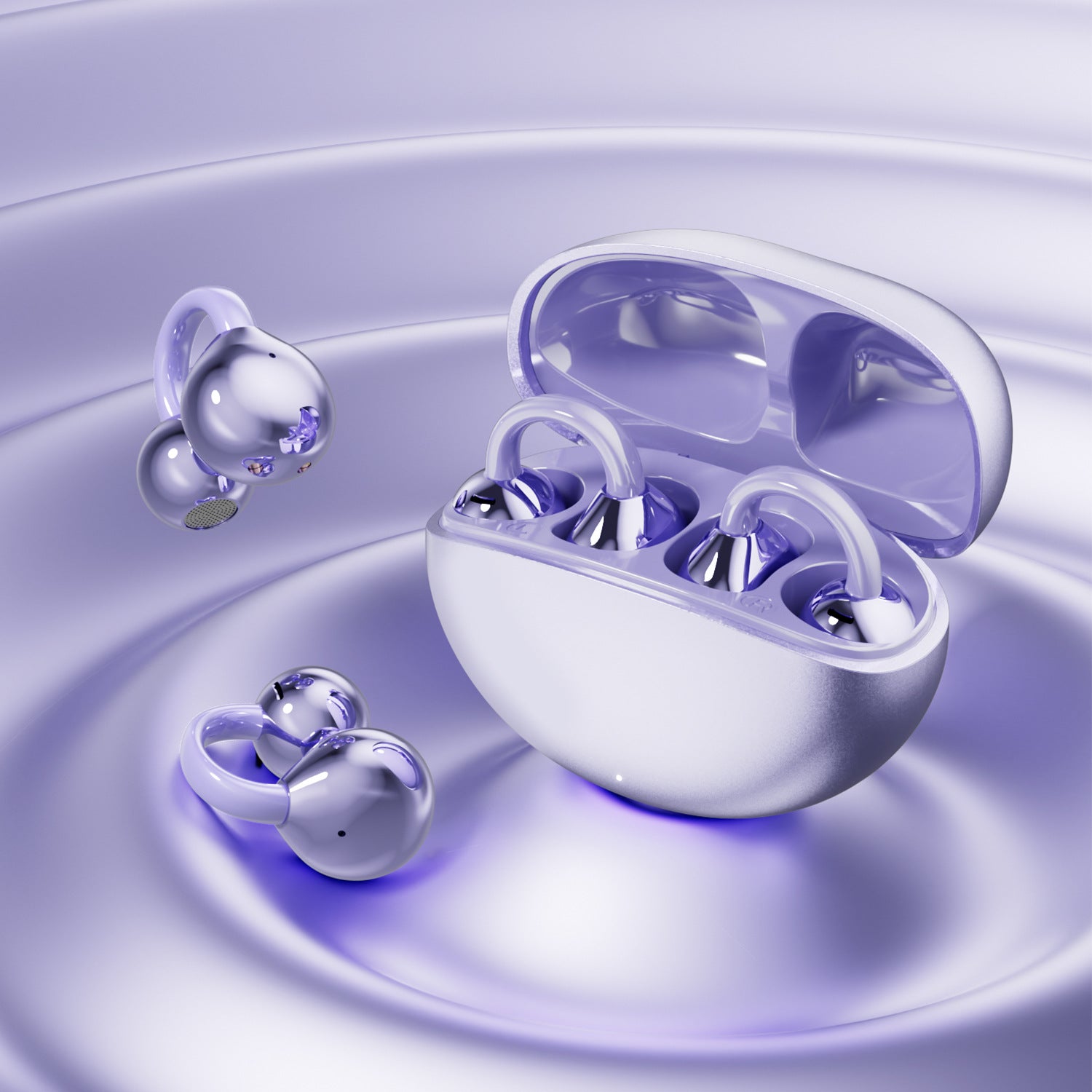 Featured Selection2025New GL8Ultra-long Battery Life High Appearance Private Model Ear Clip Bluetooth Earphones Wholesale