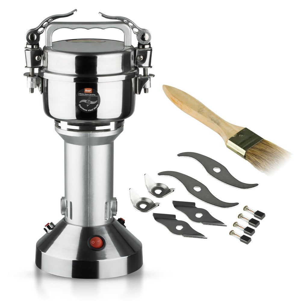 RAF European Standard Household and Commercial Electric Grinder for Dry Grinding Grains, Herbs, and Coffee