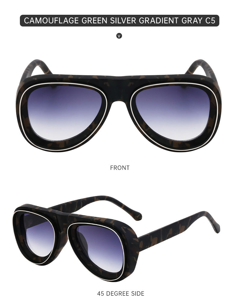 European and American Toad Sunglasses for Men, High-End Pilot Sunglasses, Men's Driving Sun Protection Glasses sunglasses