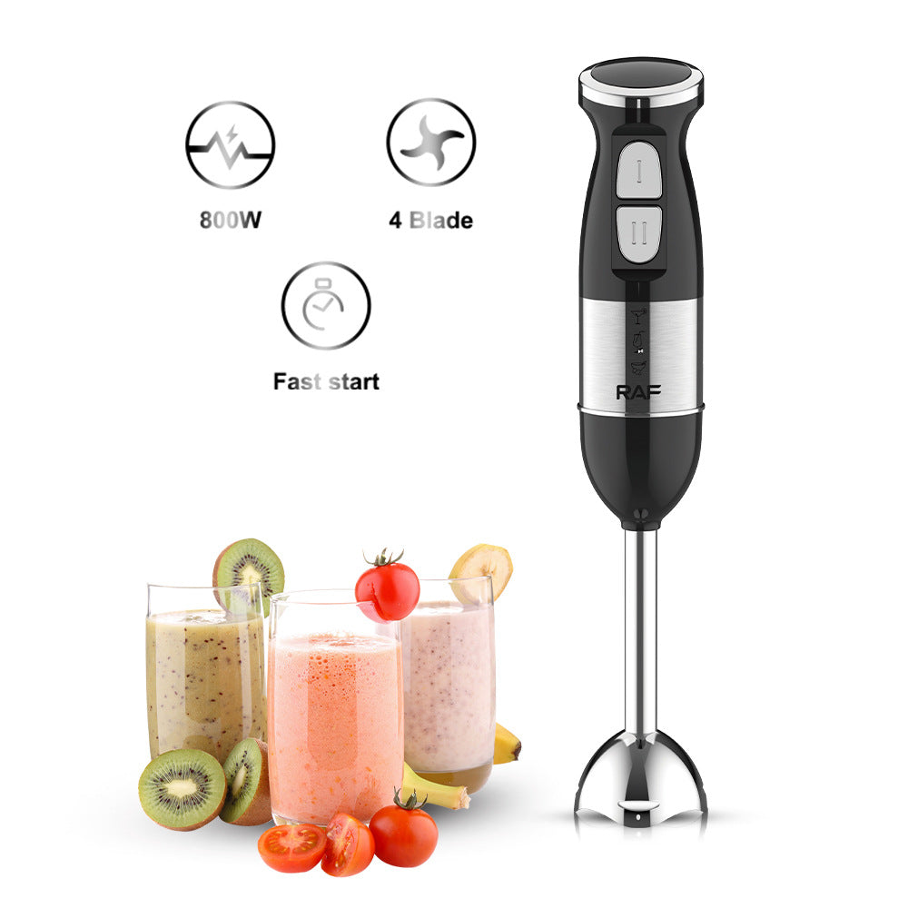 RAF European Standard Fruit Juicer Food Processor Kitchen Small Appliance Stainless Steel Electric Mixer Single Stick