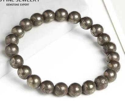 Amethyst Bracelet Men's Volcanic Stone Long Blue Point Bracelet Pyrite White Pine Braided Bracelet