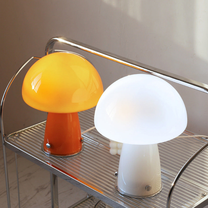 Bauhaus Table Lamp Nordic Minimalist Bedroom Mushroom Lamp Creative Yellow White Bauhaus Lamp Manufacturer Customization